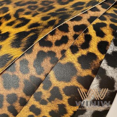 
     Cuir artificiel imitation léopard pour sacs à main
    