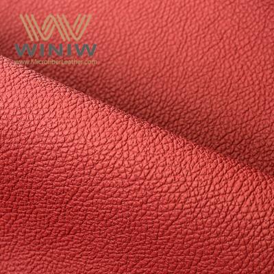 La Chine Red Lychee Skin Leather Nappa Upholstery Fabric Fournisseur