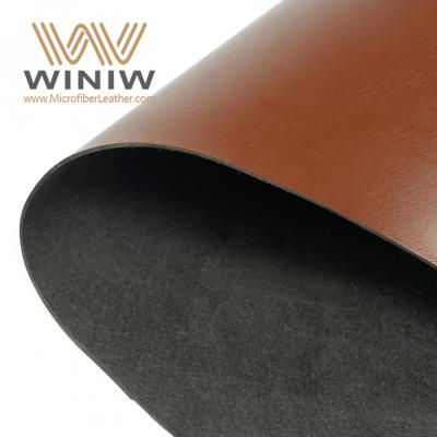 Tissu en cuir synthétique épais marron pour ceintures